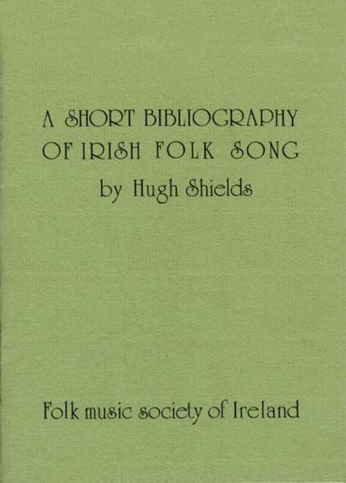 A Short Bibliography of Irish Folk Song